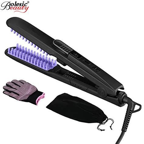 Professional Steam Flat Iron Hair Straightener Fast 100 240v Electric