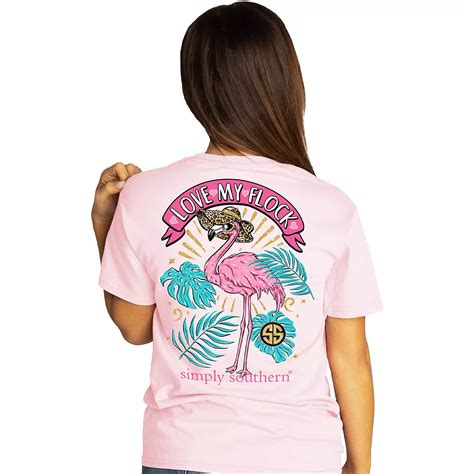 simply southern women s flock short sleeve graphic t shirt academy