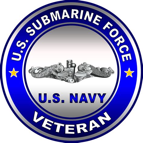 Us Navy Submarine Veteran Chrome Sticker Round Item N 017 Usa