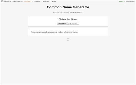 Common Name Generator