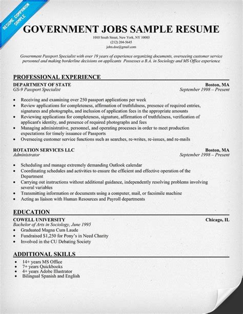 Sample cover letters and resumes administrative skills managed all equipment purchases, space planning, contracted services. #Government Jobs Resume Example (resumecompanion.com ...