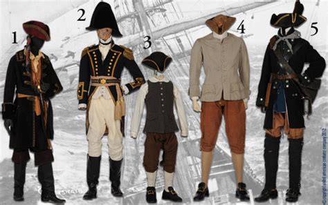 United American Costume Mens Wardrobe Selections From The 1700s
