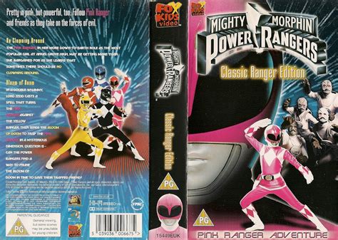 Mighty Morph N Power Rangers Classics Pink Ranger Vhs Richard
