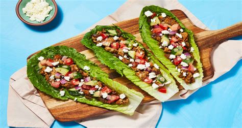 Turkey And Greek Salad Lettuce Wraps Recipe Hellofresh