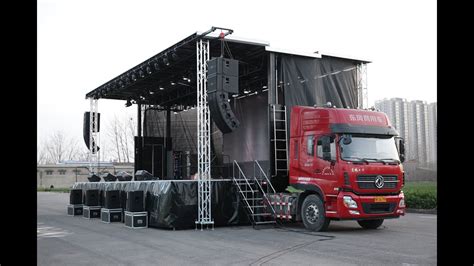 Concert Mobile Stage Truck Sinoswan St130 12x9m Stage For Eventlive