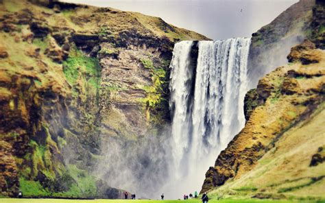1920x1200 Skogafoss Waterfall Iceland 1200p Wallpaper Hd Nature 4k