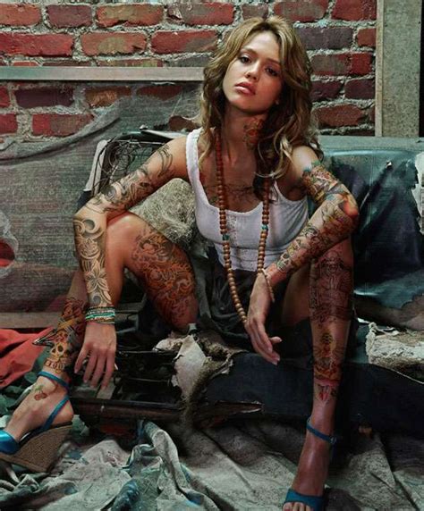 Tattooed Hollywood Starlets Celebrity Body Art