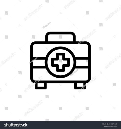 First Aid Outline Icon Vector Stock Vector Royalty Free