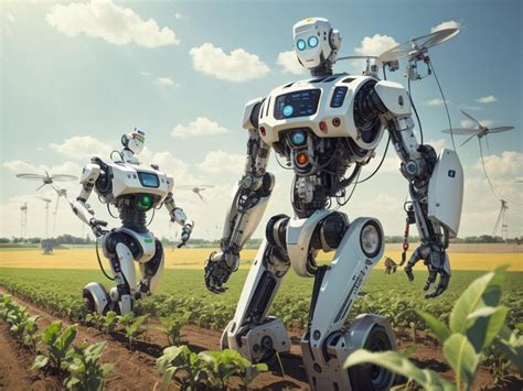 Premium Photo Farming The Future Smart Robotic Farmers Revolutionize
