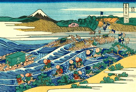 Thirty Six Views Of Mount Fuji Painting By Katsushika Hokusai