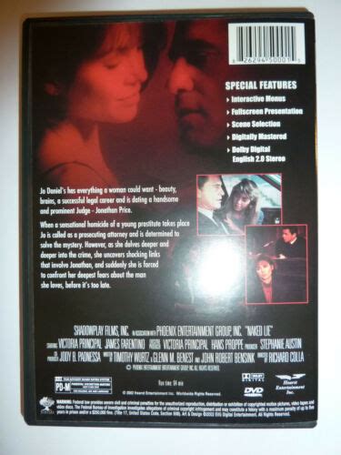 Naked Lie DVD 1989 Crime Thriller TV Movie Victoria Principal James