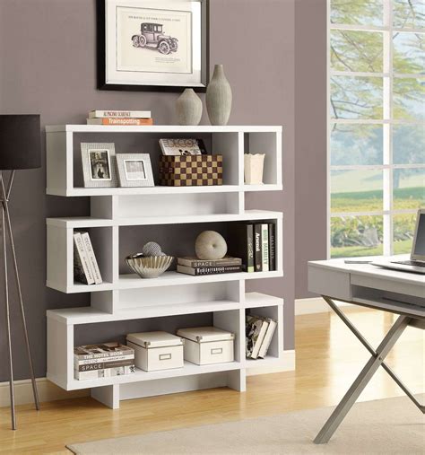 Monarch Specialties White 55 Bookcase And Reviews