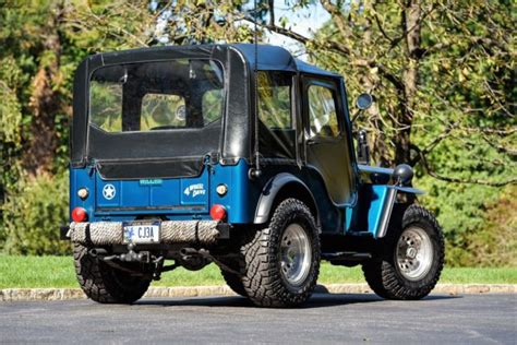 1960 Willys Cj3a 53 Body Teal Blue Fully Restored Runs Great For