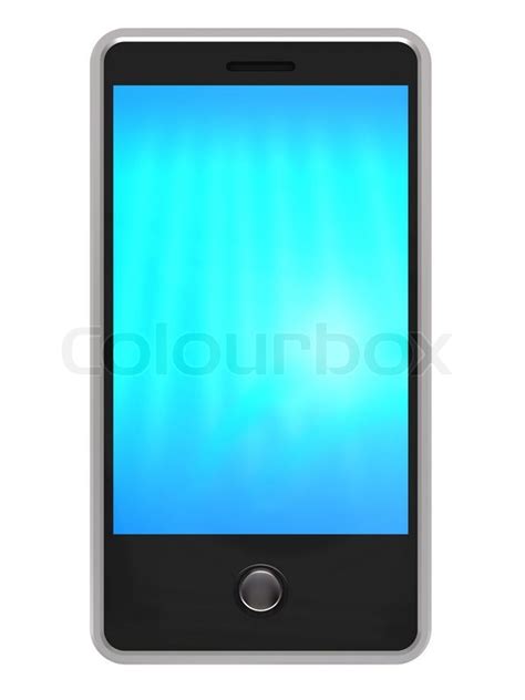 3d Illustration Of Generic Touch Screen Mobile Phone