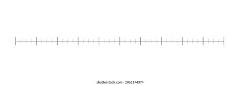 Blank Line Plot Without Numbers Worksheet Stock Illustration 2061174374