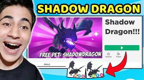 Bİlİnmeyen Shadow Dragon Pet Alma TaktİĞİ Roblox Adopt Me Youtube