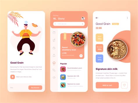 They are available for ios and android devices and range in price from free to $5.99. Food application design in 2020 | Application design, Web ...