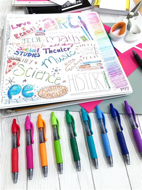 Cute Ways To Decorate Your Binder For School Shelly Lighting