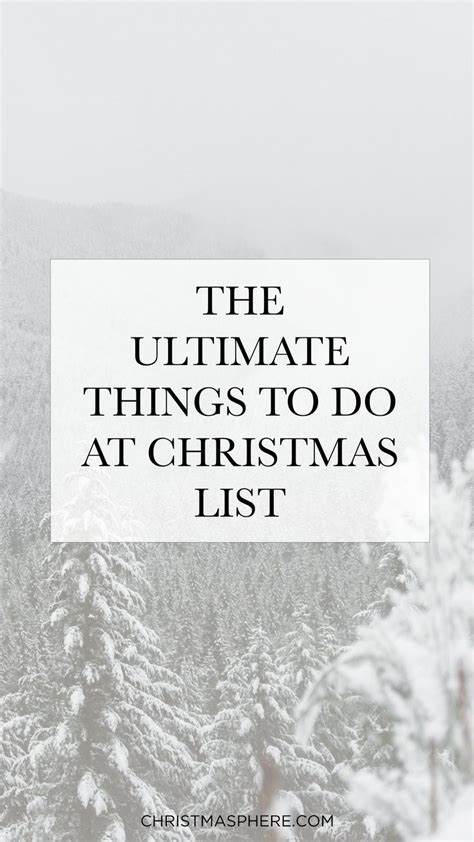 The Ultimate Things To Do At Christmas List A Bucket List Of 203