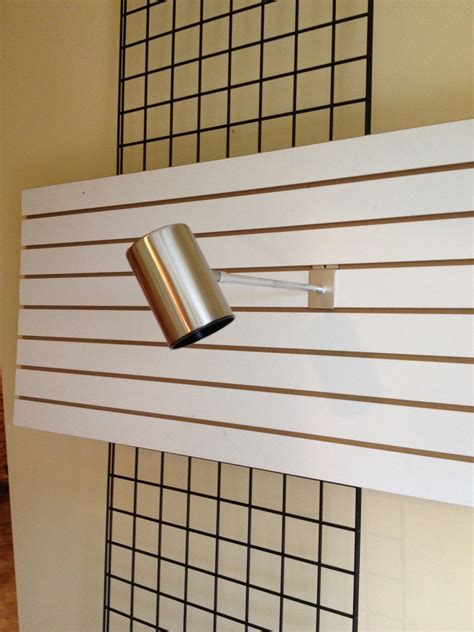 Perfect for spotlighting artwork, shelves, your mantle, special photos, and so much more, display. 3 X 5 Gridwall Slatwall or Slotted Standard Display Light ...