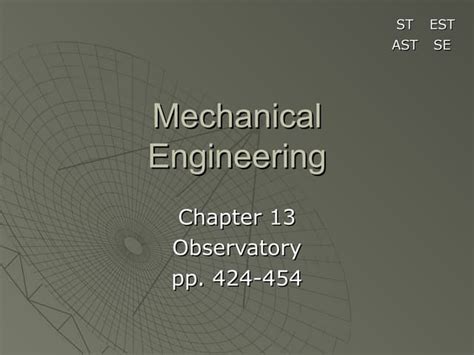 Mechanical Engineering Ppt