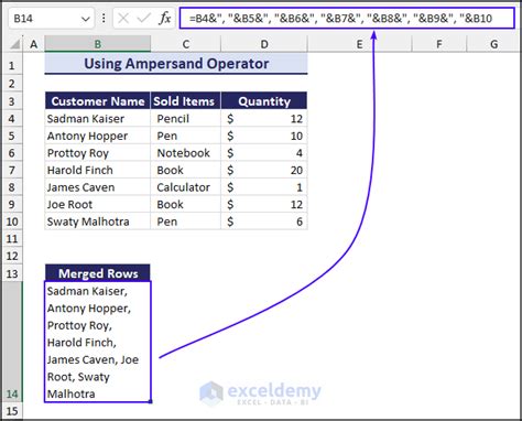 How To Merge Rows Without Losing Data In Excel 5 Easy Ways