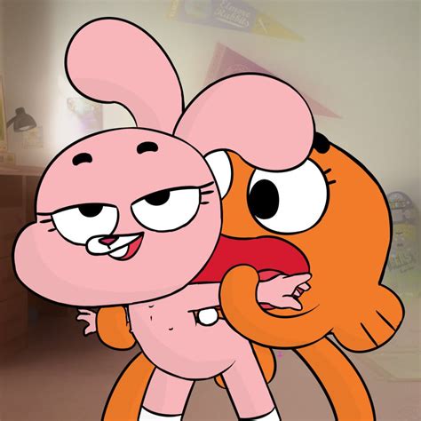 Rule 34 Anais Watterson Brother And Sister Cartoon Network Darwin Watterson Flat Chest Flat