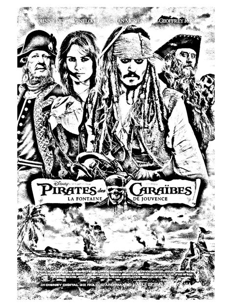 Movie Pirates Des Caraibes Movies Adult Coloring Pages