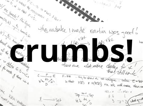 Introducing... crumbs!