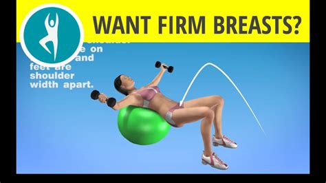 exercise for firm breasts chest workout for women with dumbbells weights on a fitness ball