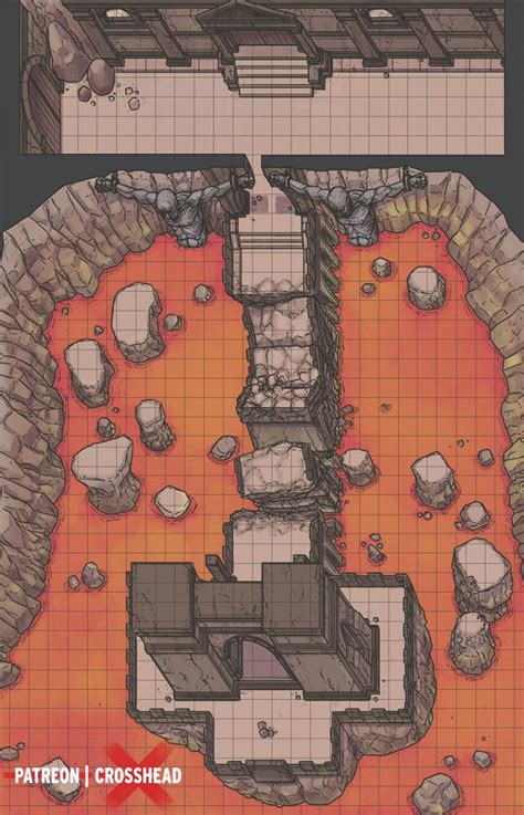 Crossheadstudios Titan Underworld Gate Bbeg Dungeon Battlemap For Dandd