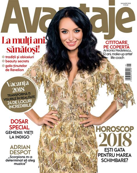 Revista Revista Avantaje ~~ Poza Coperta Antonia Nedelescu ~~ Ianuarie 2018 Blogul Cu Reviste