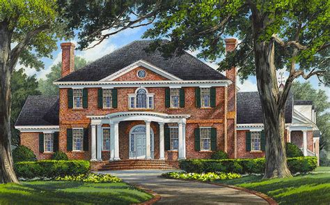 16 British Colonial House Plans