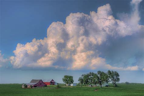 Summer Sky Nebraska Farm Photograph By Nikolyn Mcdonald Fine Art