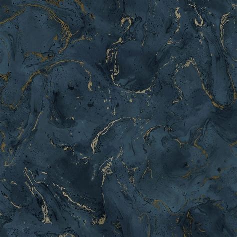 Onyx Marble Metallic Wallpaper Navy Blue Gold I Love Wallpaper