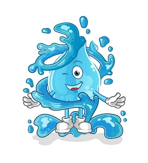 Premium Vector Water Drop Fresh With Water Mascot Cartoon Vector
