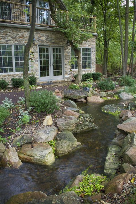 Natural Looking Winding Stream In Northwest Indiana Water Features