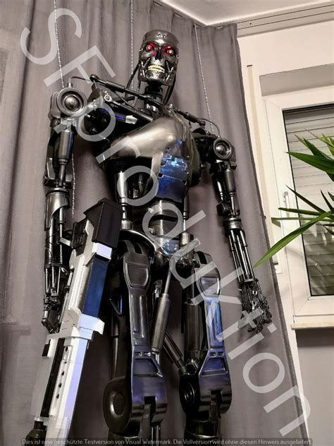 T2 Terminator T800 Endoskeleton 11 Lifesize Movable Etsy