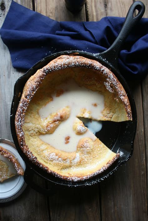 Dutch Baby Pancake Recipe With Warm Vanilla Sauce Daily Appetite
