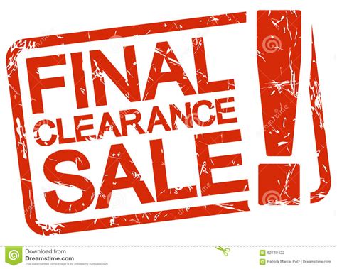Red Stamp With Text Final Clearance Sale ! Stock Vector - Image: 62740422
