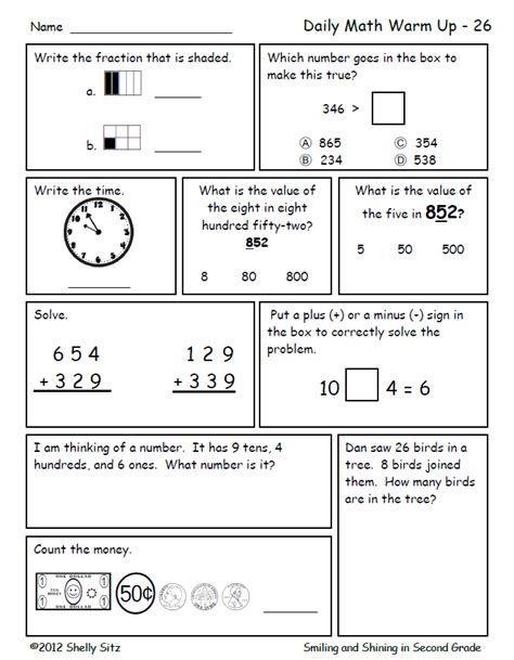 Math Worksheets Common Core