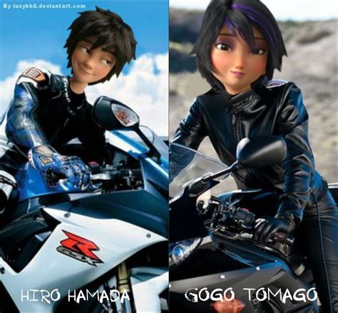 Hiro Hamada And Gogo Tomago On Very Cool Motorcycles Gogo Tomago