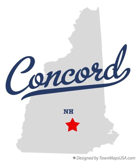 Map Of Concord Nh New Hampshire