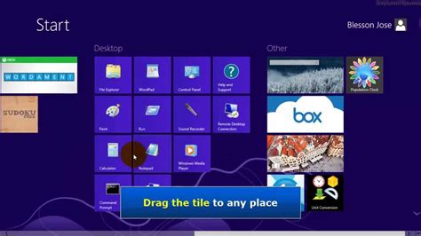 Windows 8 How To Add Windows Media Player Tile To Start Screen Youtube