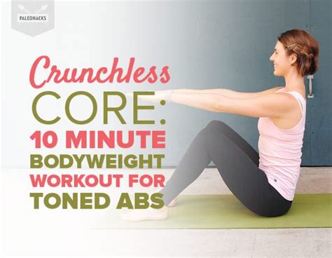 Crunchless Core 10 Minute Bodyweight Workout For Toned Abs