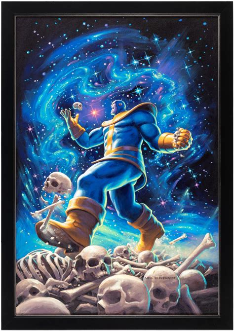 Infinity Wars Prime 1 Greg Hildebrandt Variant Cover Painting Thanos