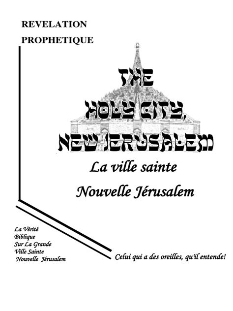 The Holy City New Jerusalem French Translation Pdf Jardin Deden