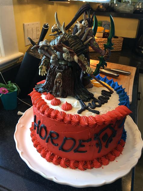 My Son Wanted A WoW Theme For His Tenth Birthday This Is The Cake His