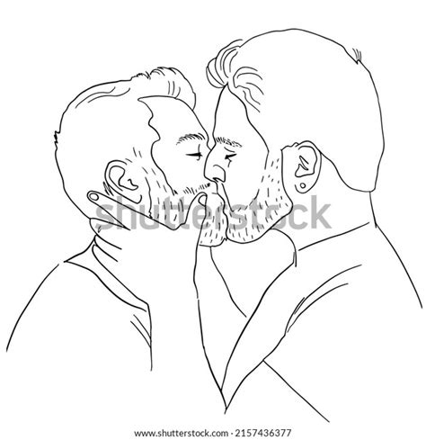 homosexual couple gay men kissing lgbt stock vector royalty free 2157436377 shutterstock