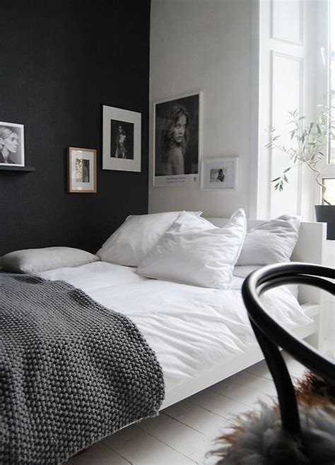 black  white decorating ideas  bedrooms